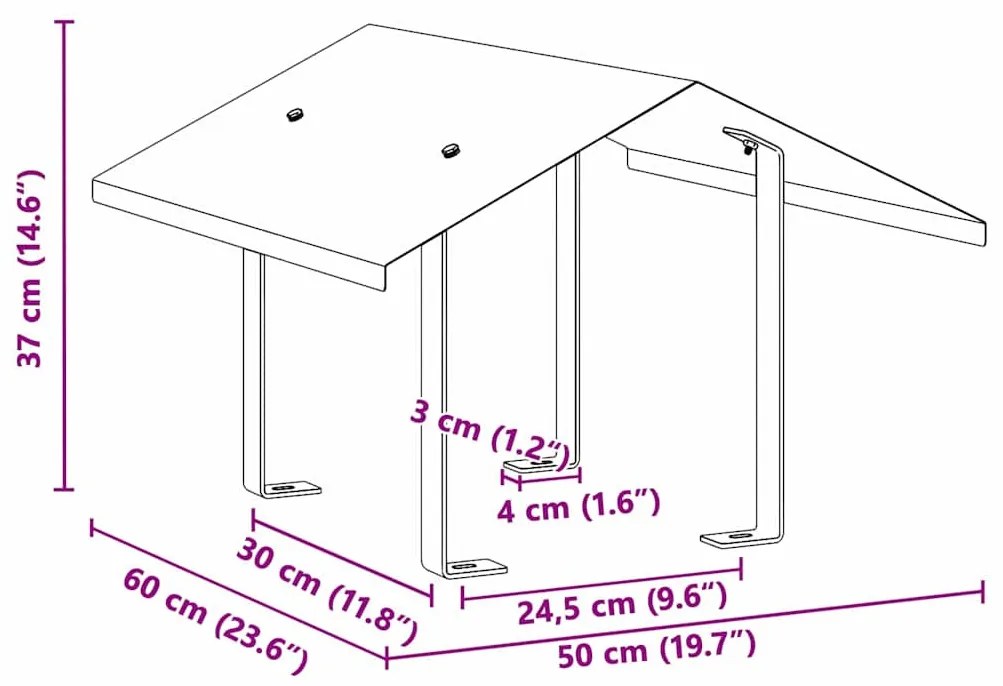 Kémény Felszerelés Ezüst 50 x 60 x 37 cm Rozsdamentes acél