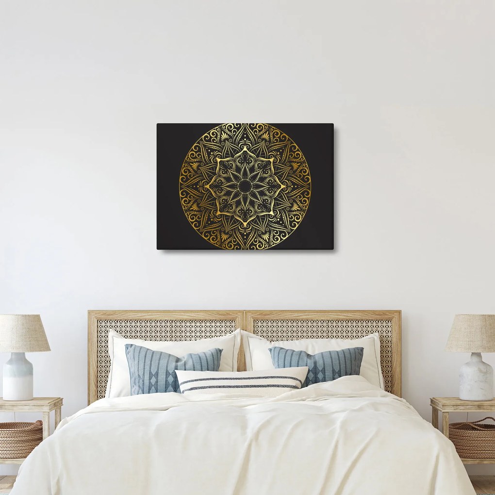 Az arany absztrakció képe (70x50 cm)