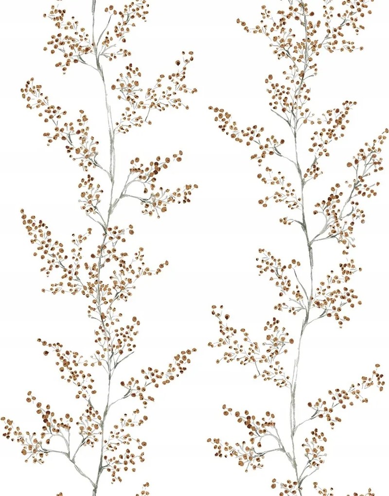 Tapéta Gally Motívum Barna-szürke Árnyalatú Flizelin Tapéta