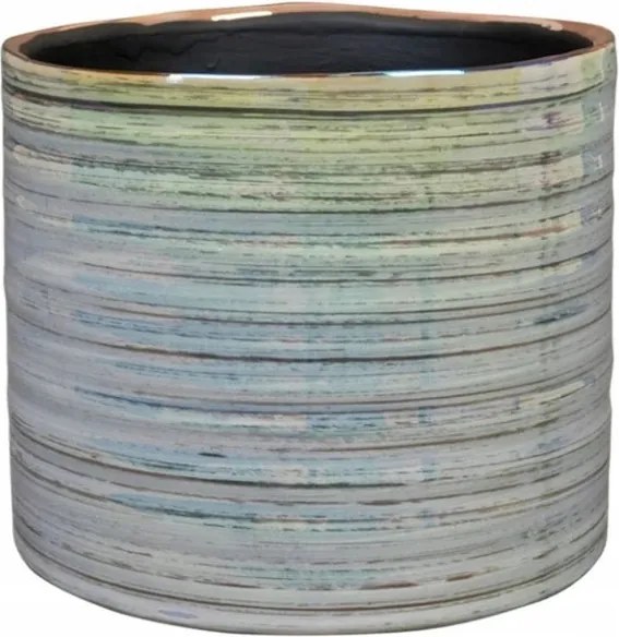 Virágcserép Didi Pearl Blue H11 cm elegáns kerámia fedél növényekhez