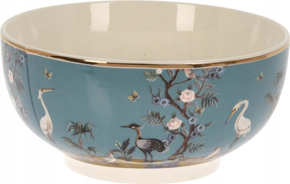 Porcelán tál stílusos tál Kék árnyalatok Keleti minta