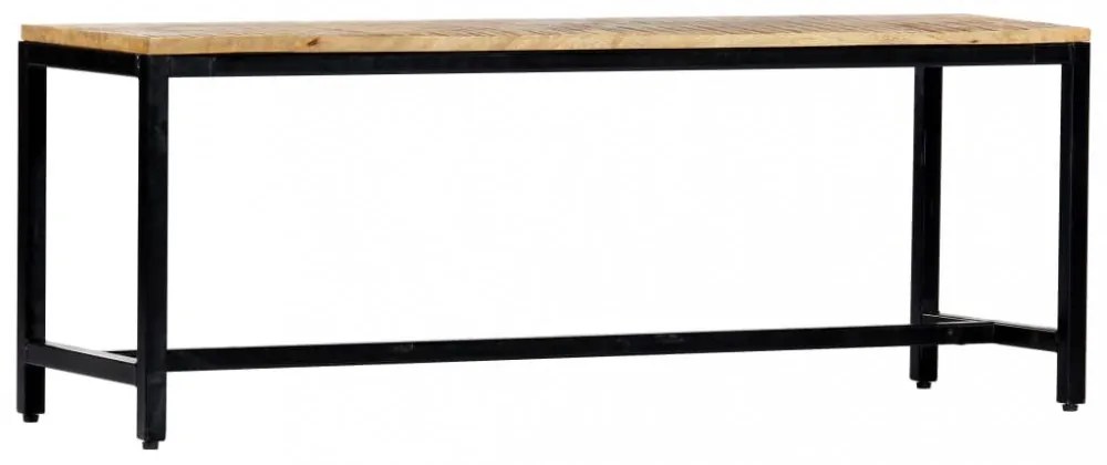tömör, nyers mangófa étkezőpad 120 cm