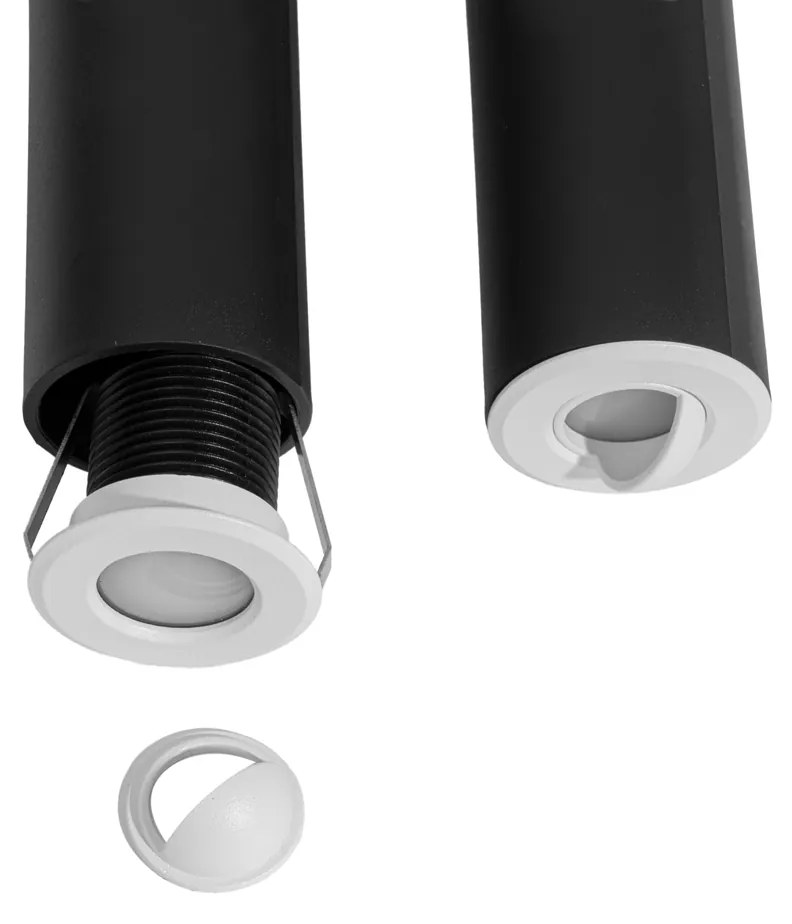 5 darabos modern fehér talajba süllyeszthető spotlámpa LED-del IP67 - Linsey