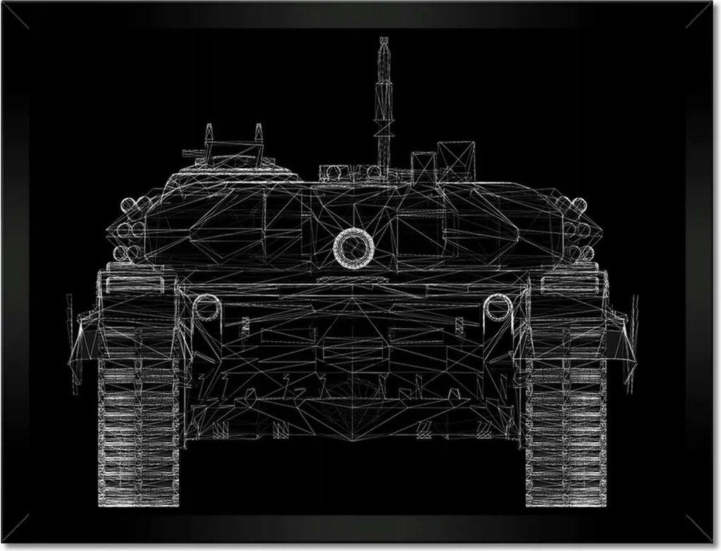 Poszterek keretben 40x30 Tank modell felépítése