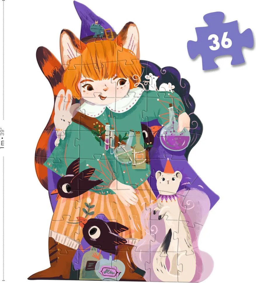 Óriás puzzle - Pio a kis valázsló, 36 db-os - Pio the magician