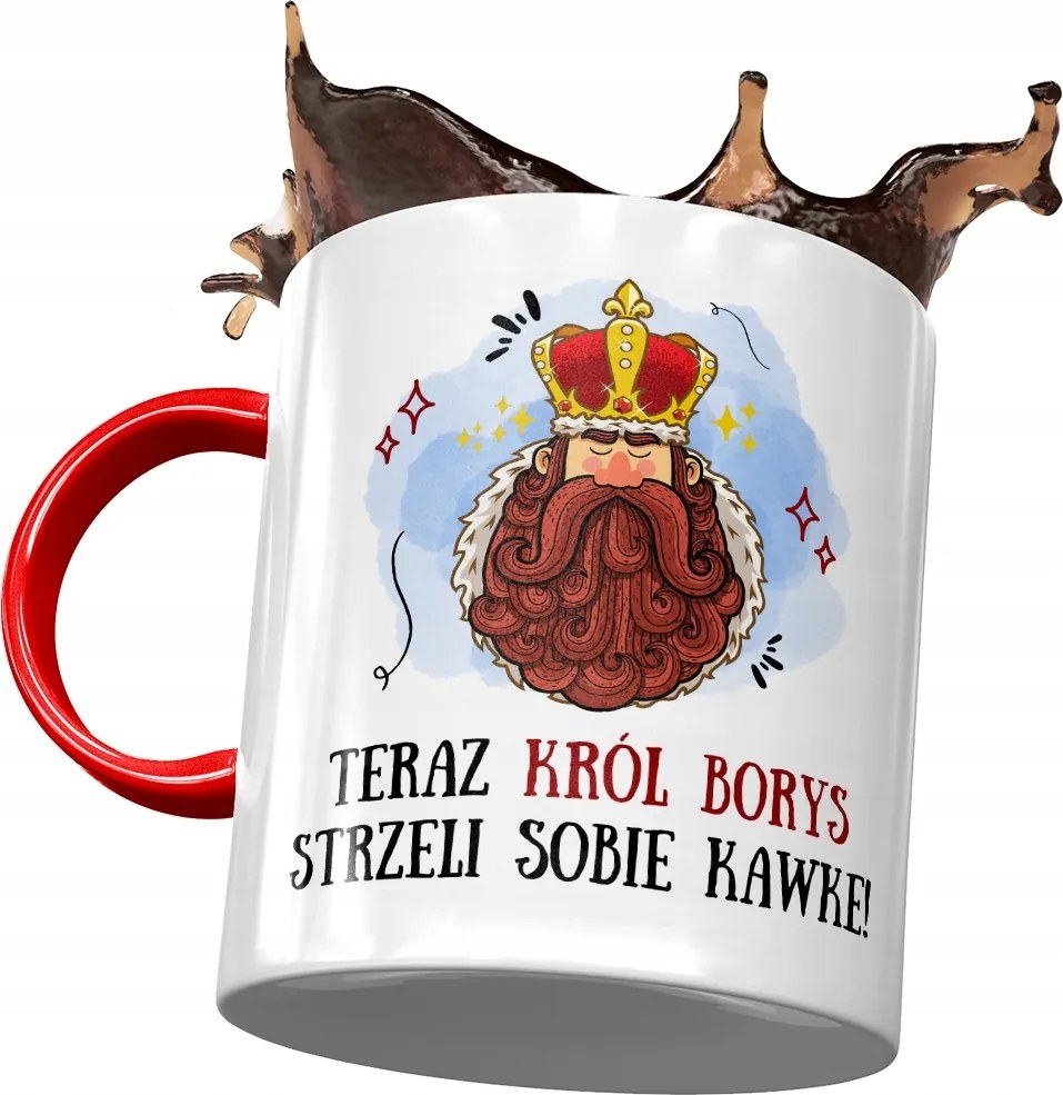 Piros Bögre Borisz Férj Kolléga Ajándék Nyomtatott Fotóval