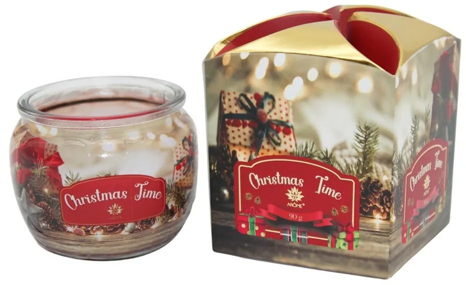 Arome Cranberry , and Clove illatgyertya üvegben, 90 g