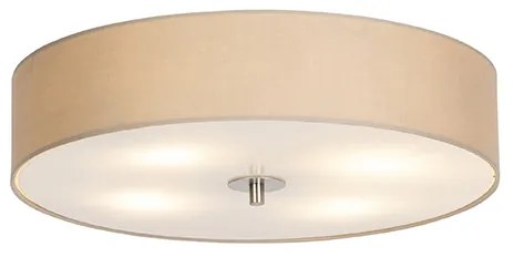 Rusztikus mennyezeti lámpa bézs 50 cm - Drum