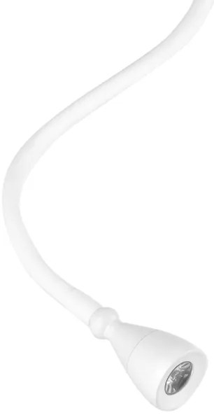 ONLI - LED Rugalmas kislámpa polccal és USB töltővel PLAK LED/1W/230V fehér