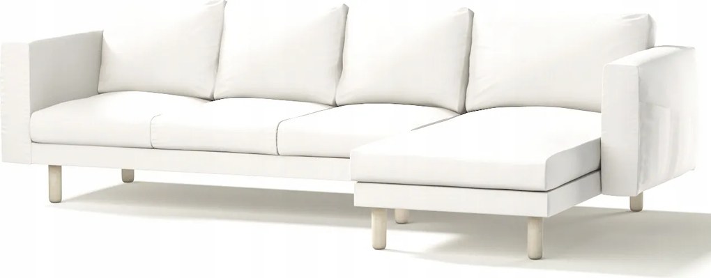 Dekoria Norsborg 4 személyes kanapé huzat Ikea székkel fehér