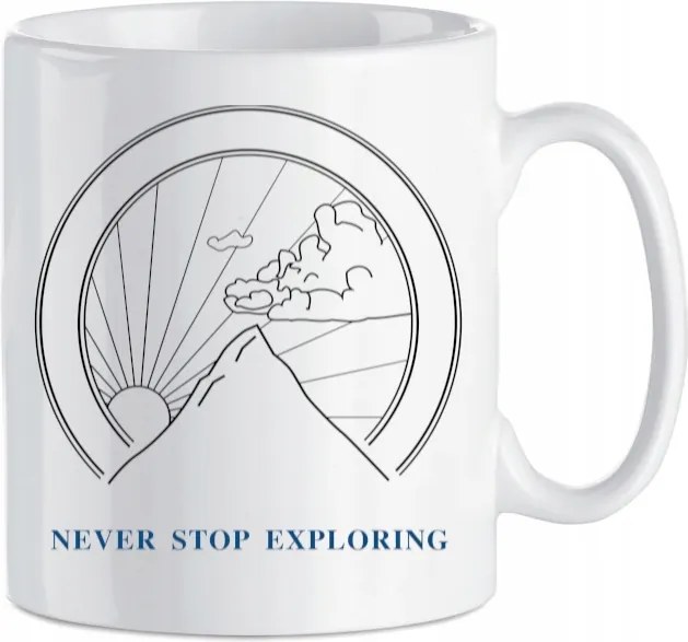 Turista bögre Hegyek Never Stop 330 ml