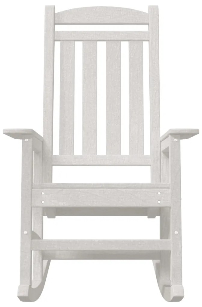 2 db-os Kertihintaszék Fehér 70x92x107.5 cm HDPE