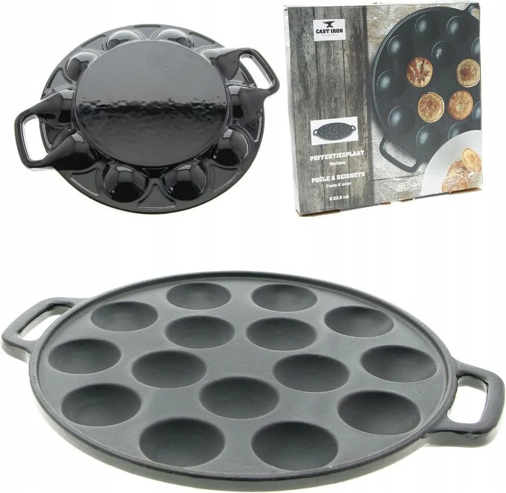 Palacsintasütő Mini 15 Pancakes Öntöttvas