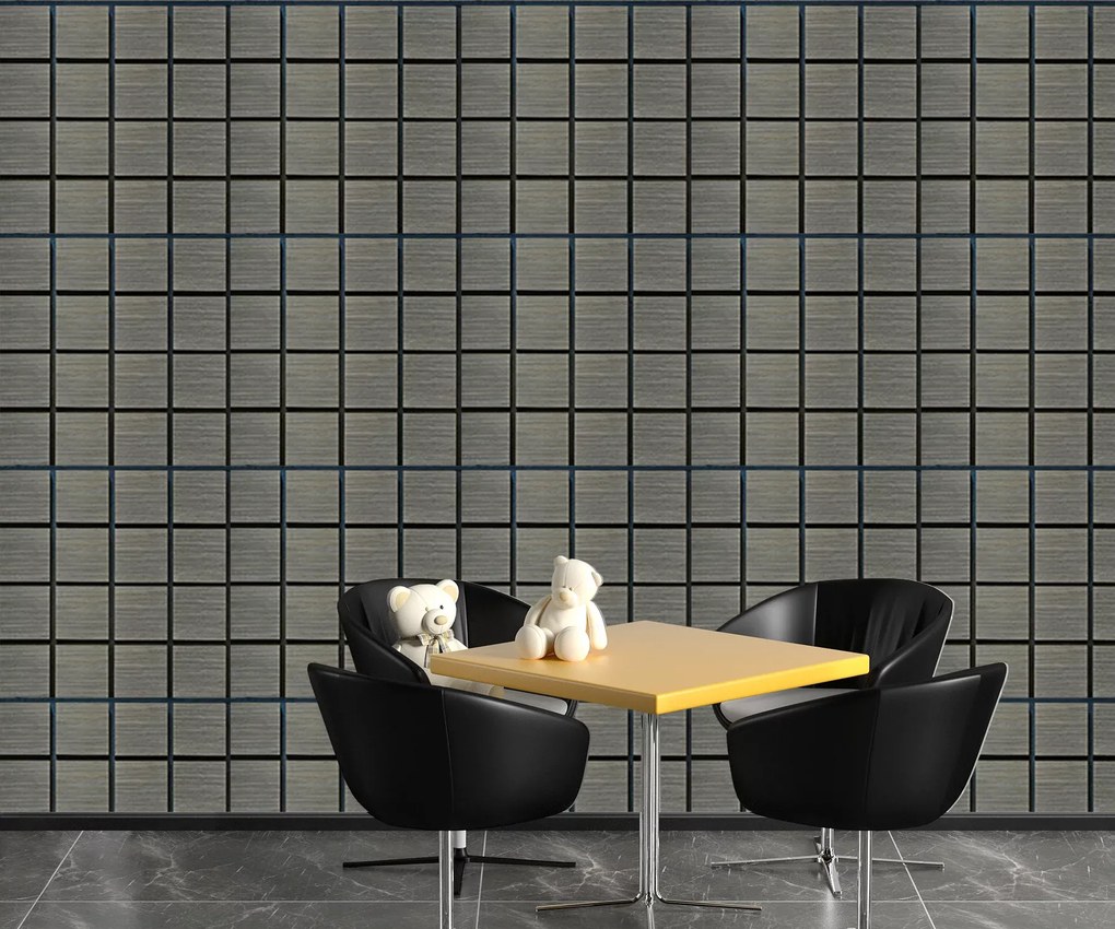 Freja Fa kockás akusztikus falipanel 60x60x1,8cm - Szürke tölgy - Szürke tölgy