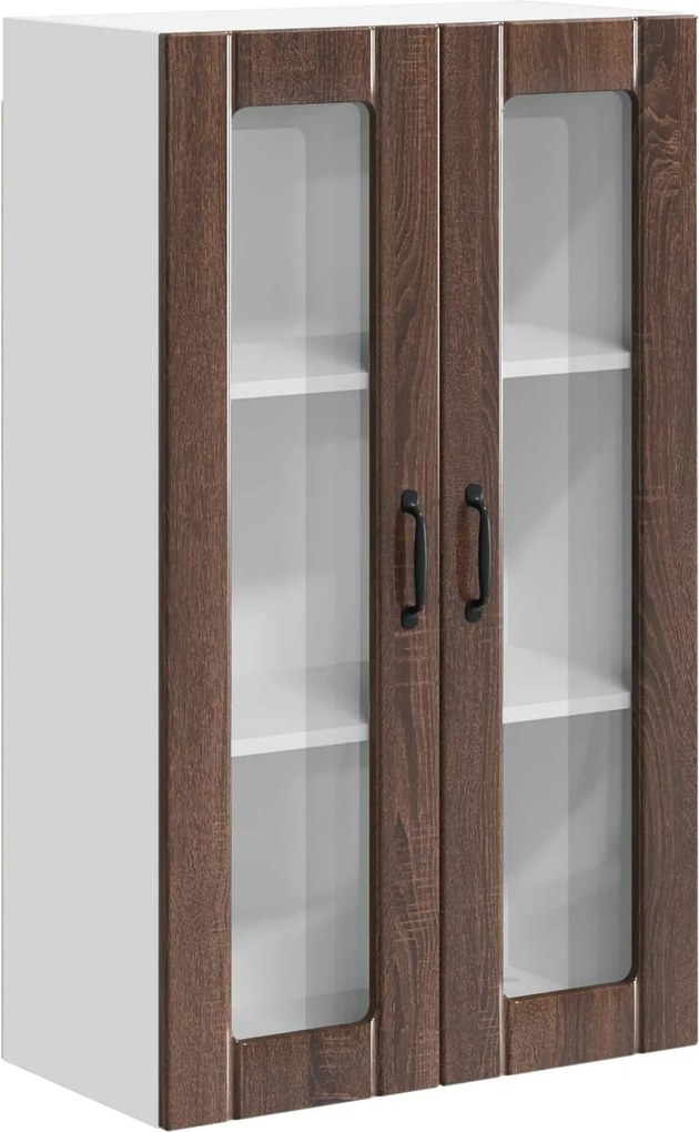vidaXL Fali konyhaszekrény Barna Tölgy 60 x 31 x 100 cm Faanyag
