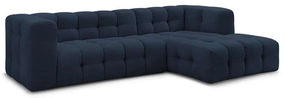 Sötétkék sarokkanapé (jobb oldali) Cloud – Bobochic Paris