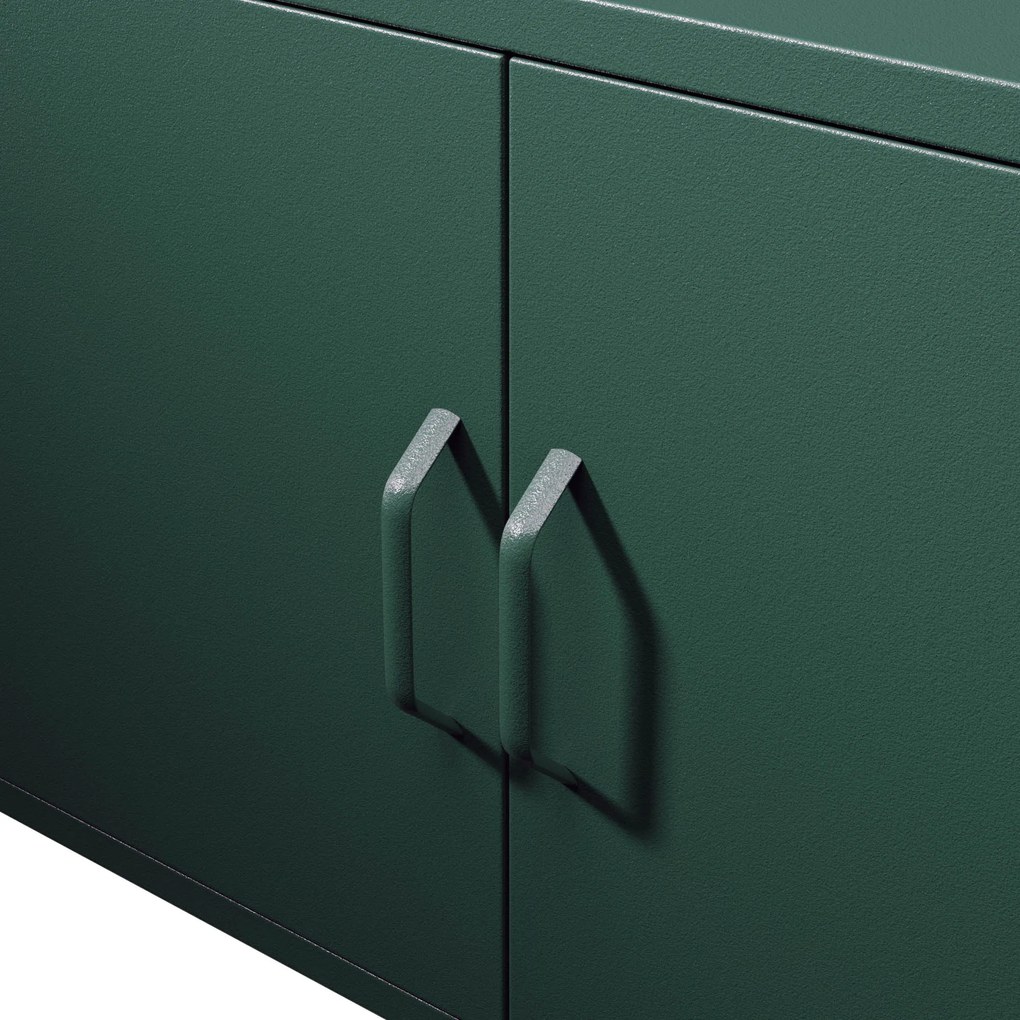 TV-szekrény lábakon ROSA, 1150 x 595 x 400 mm, Modern: palack zöld szín