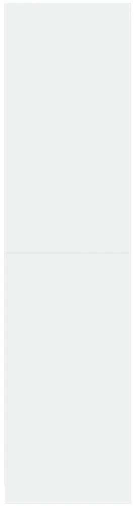 fehér szerelt fa ruhásszekrény 30 x 50 x 200 cm