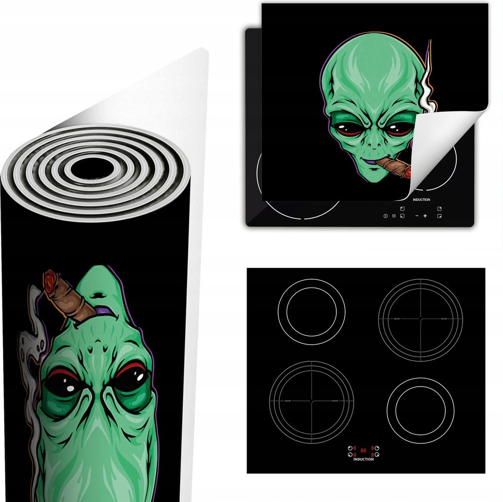 Tűzhelyvédő Szőnyeg Több Hely 60x52 fekete Ufo