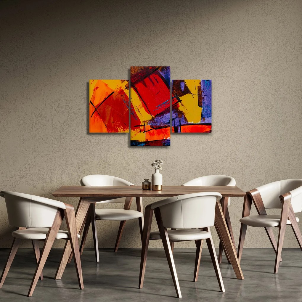 Absztrakciós kép (90x60 cm)