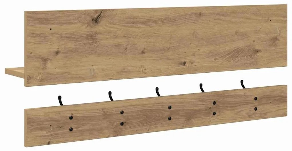 Fali Kabáthorog kézműves tölgy 90 x 15 x 36 cm Faanyag