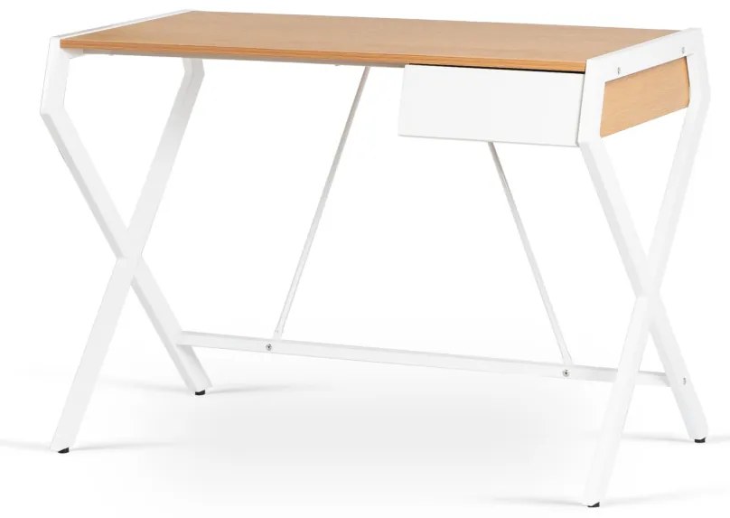 Íróasztal Aranytölgy/Fehér Színben. MEG