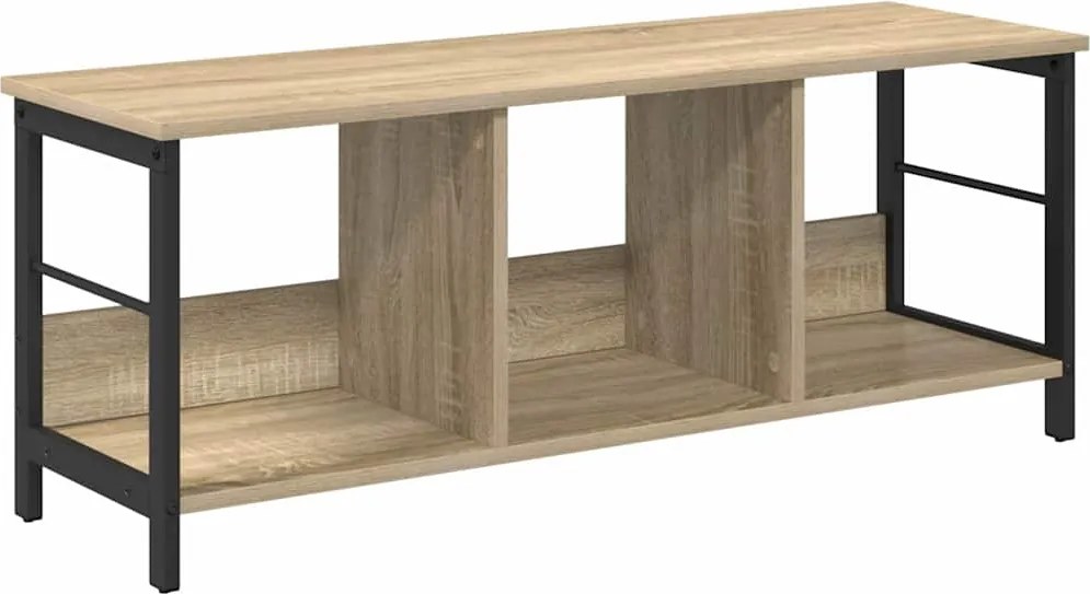 vidaXL Könyvespolc Sonoma tölgy 102 x 32 x 40,5 cm Faanyag