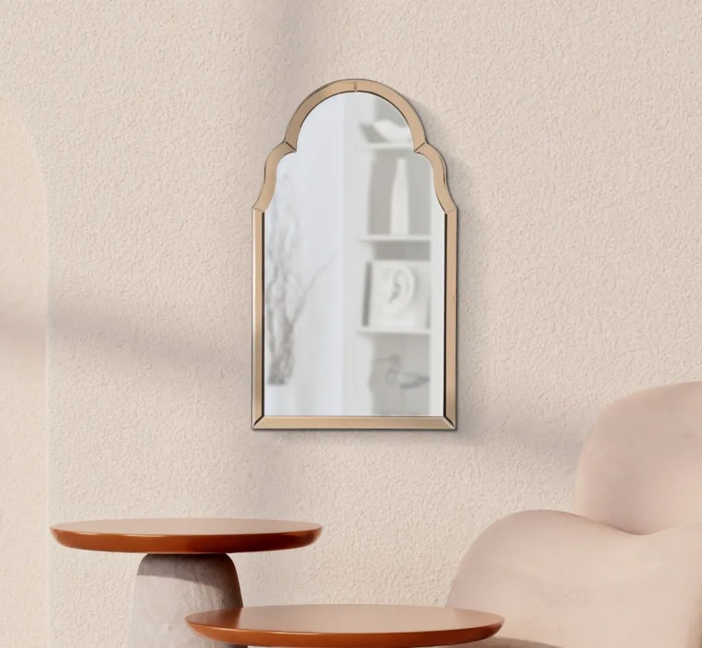 Tanger fali tükör rózsaszín 47x1x80 (belső tükör mérete 41x74)cm