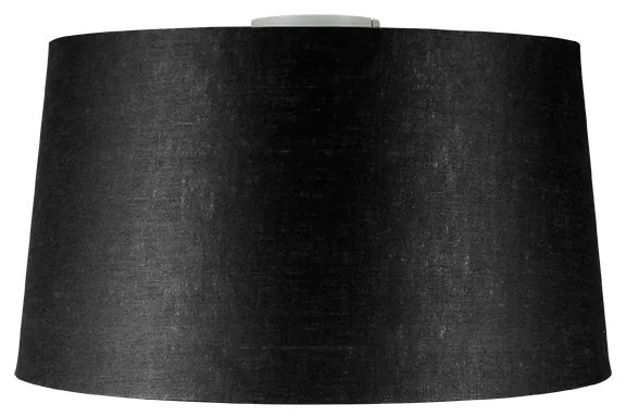Modern mennyezeti lámpa fehér fekete árnyékolóval 45 cm - Combi