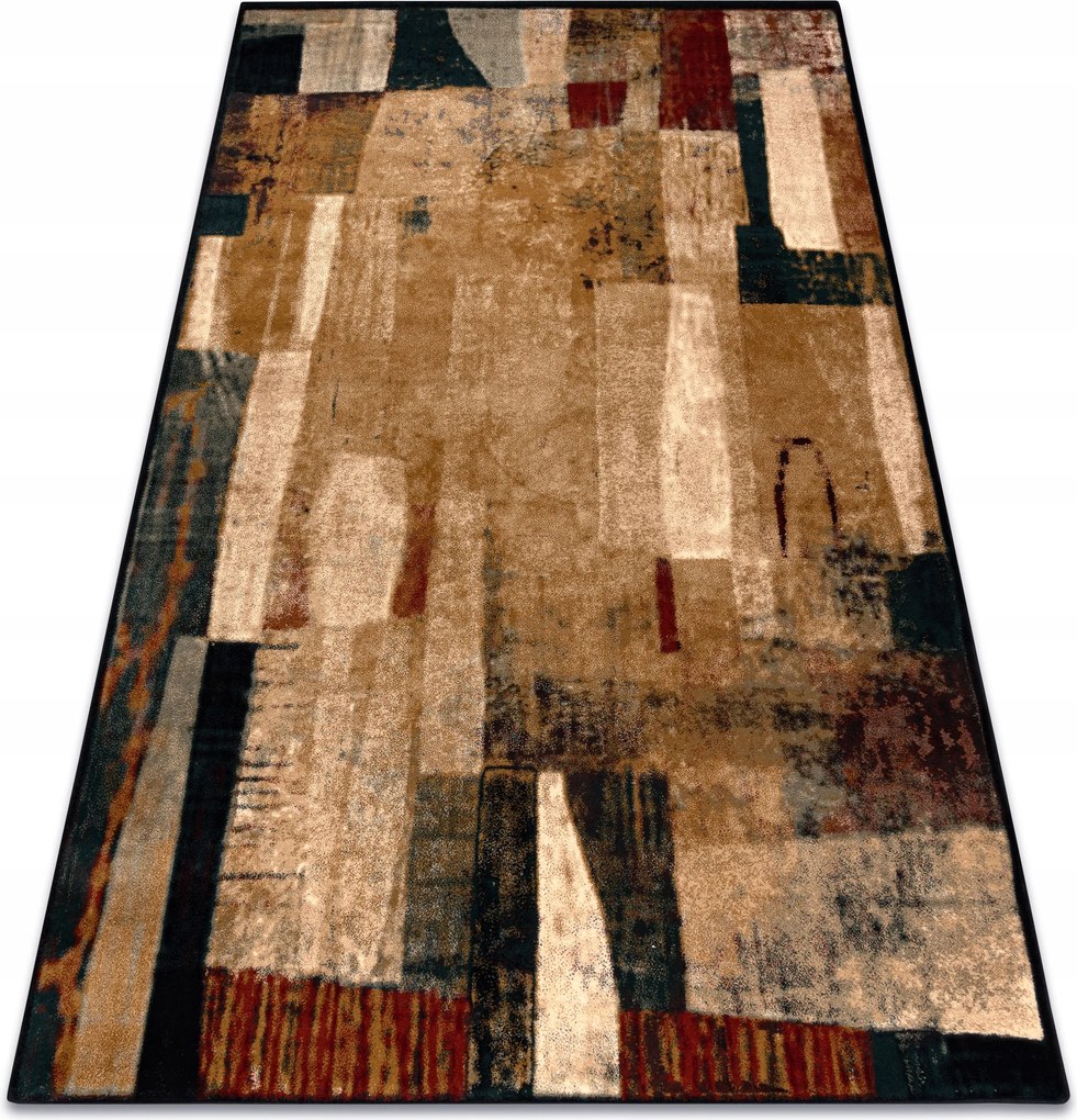 Nappali szőnyeg gyapjú Omega Kioto absztrakt piros 200x300 cm