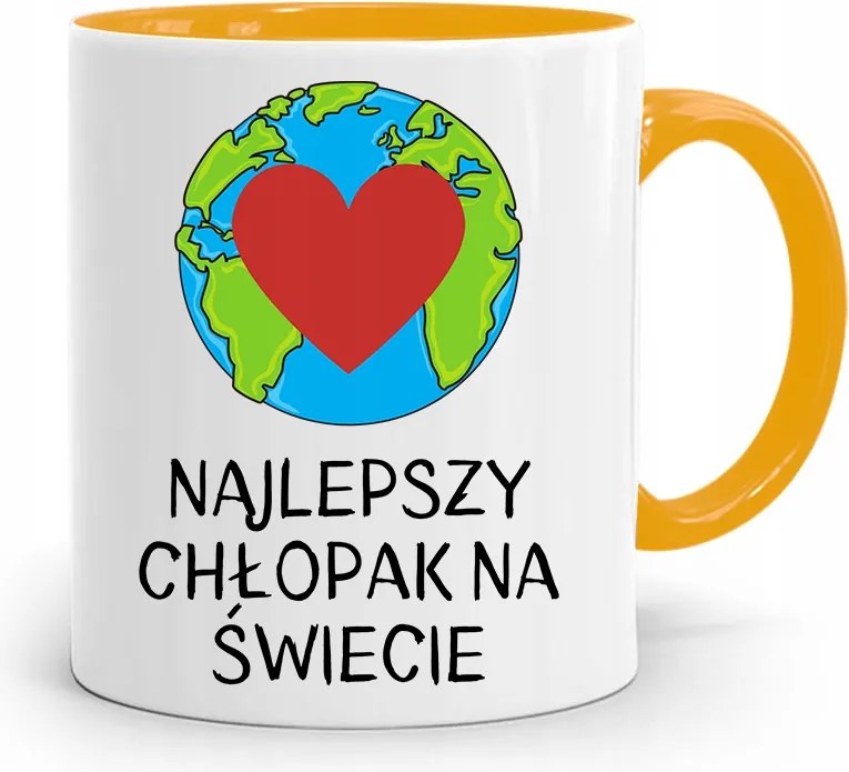 Sárga Bögre A Világ Legjobb Fiújának, fényképes nyomattal