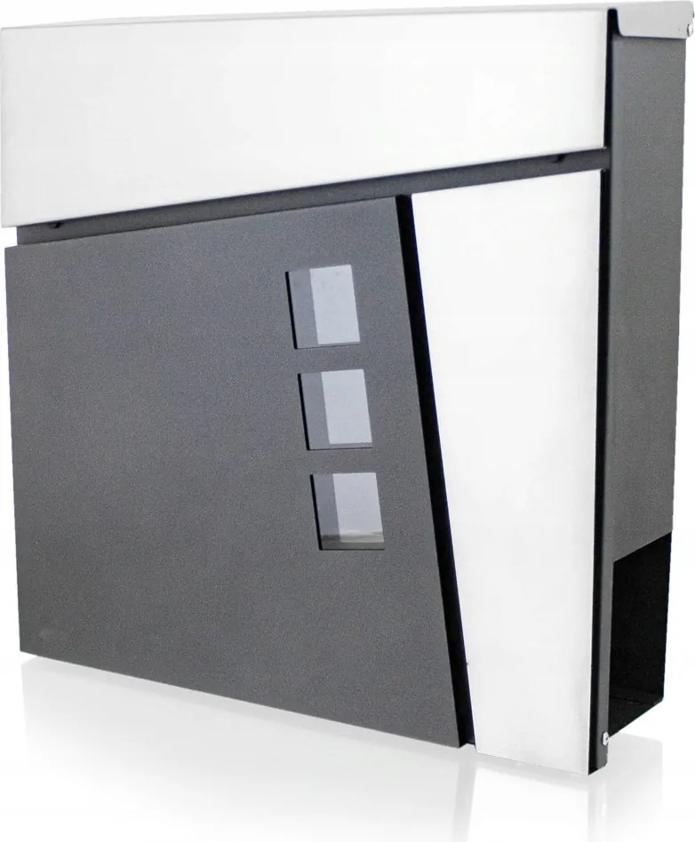 Grafit-acél design postaláda