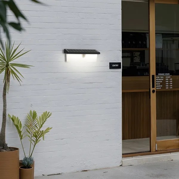 Brilagi - LED napelemes fali lámpa szenzorral SUN RAY LED/6W/3,7V 2200 mAh IP44