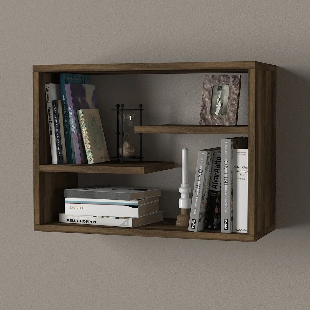Fali polc Tino - Walnut
