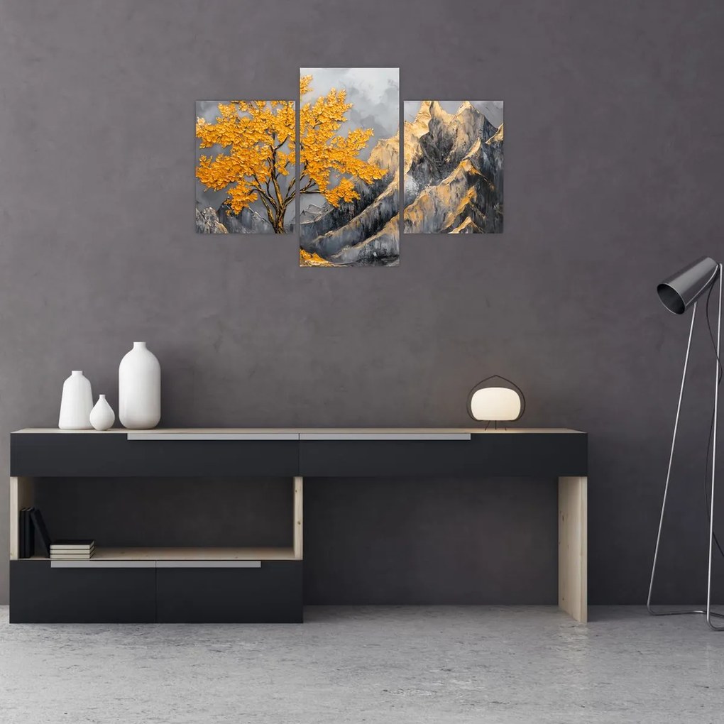 Kép – Arany fa a hegyekben (90x60 cm)
