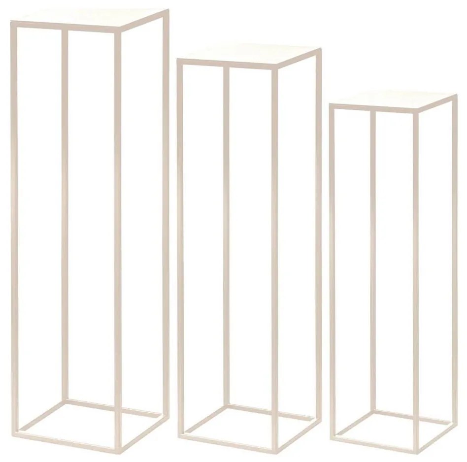 Eglo 428004 - KÉSZLET 3x Virágállvány TATSUNO krémes