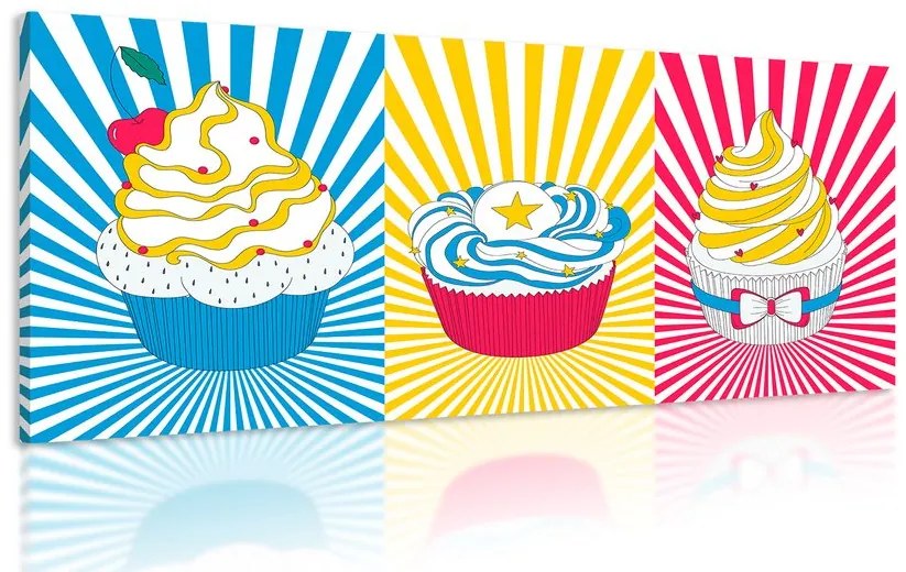 Kép pop art cupcakes