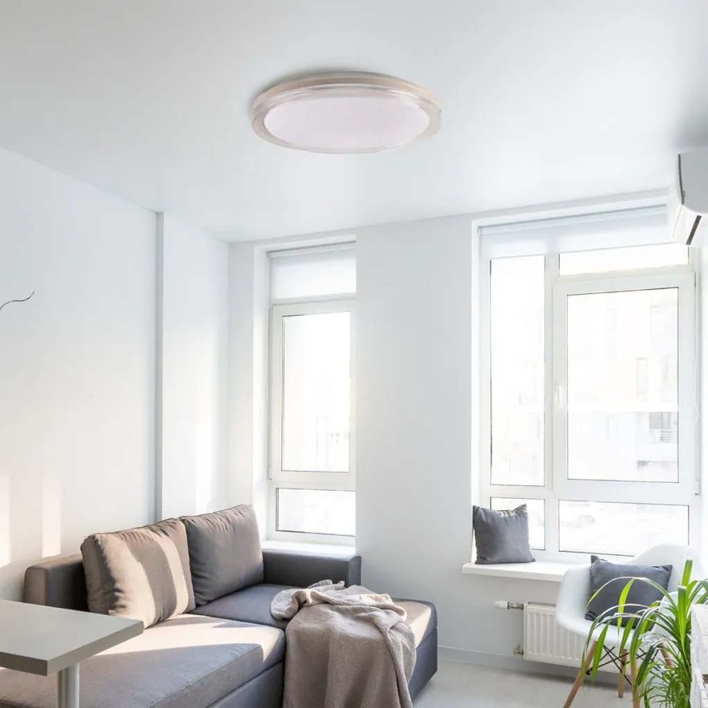 Polux CASSANDRA 328830 Süllyesztett mennyezeti lámpa 1x72W/LED 3000K-4000K-6000K 8000lm IP44