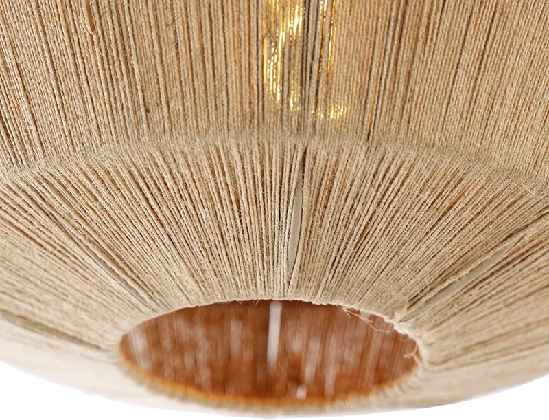 Keleti mennyezeti lámpa fekete kötéllel - Riki