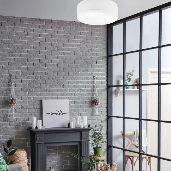 Mennyezeti lámpa SIRJA 2xE27/15W/230V, átmérő 45 cm, fehér
