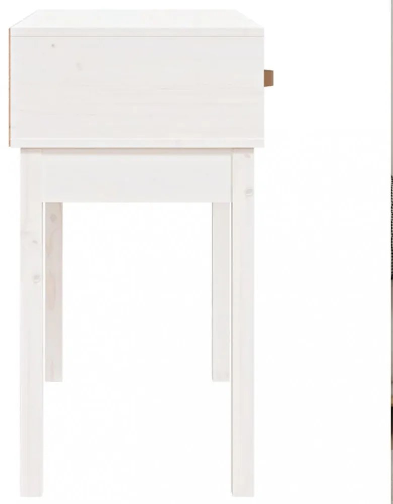 fehér tömör fenyőfa tálalóasztal 76,5 x 40 x 75 cm