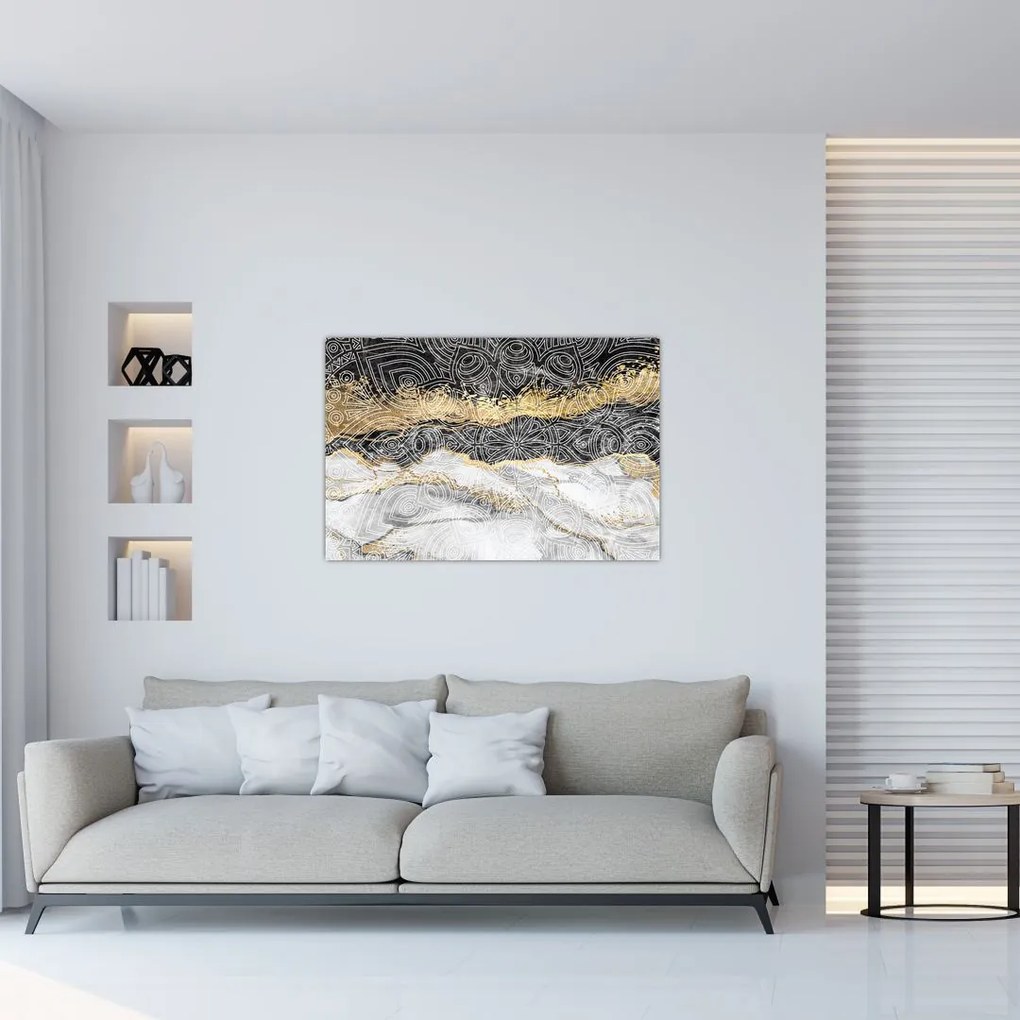 Kép - Mandala márványból (90x60 cm)
