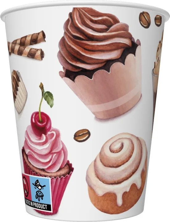 Desszert Coffee and Sweets papír pohár 8 db-os 250 ml