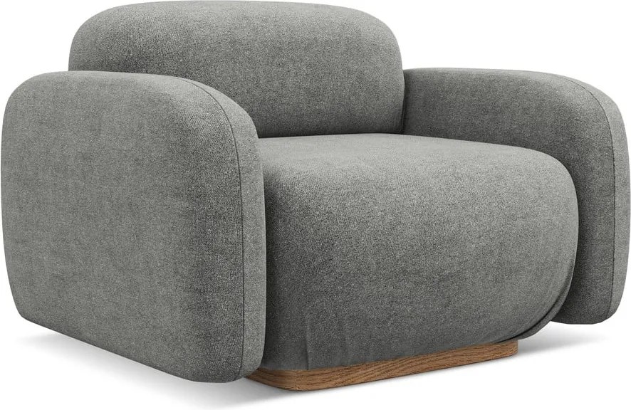 Szürke buklé kanapé modul Ailani – Makamii