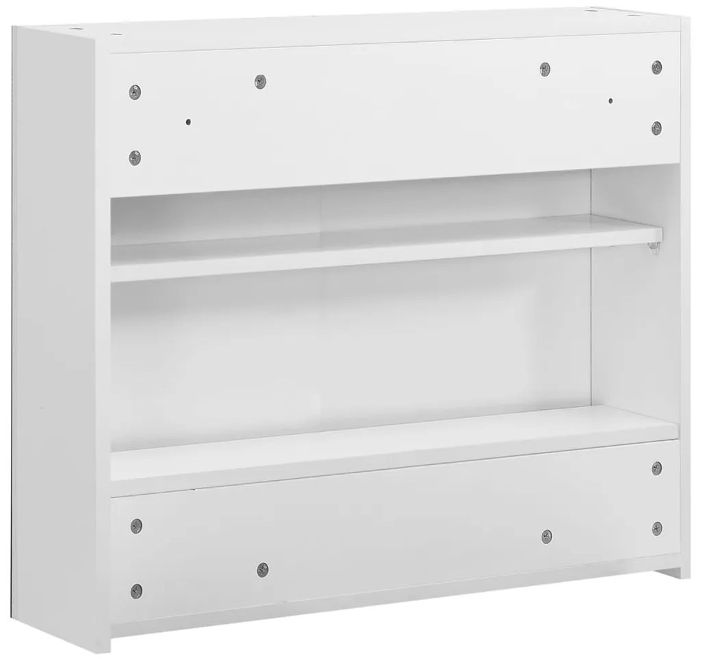 fehér MDF tükrös fürdőszobaszekrény 80 x 15 x 60 cm