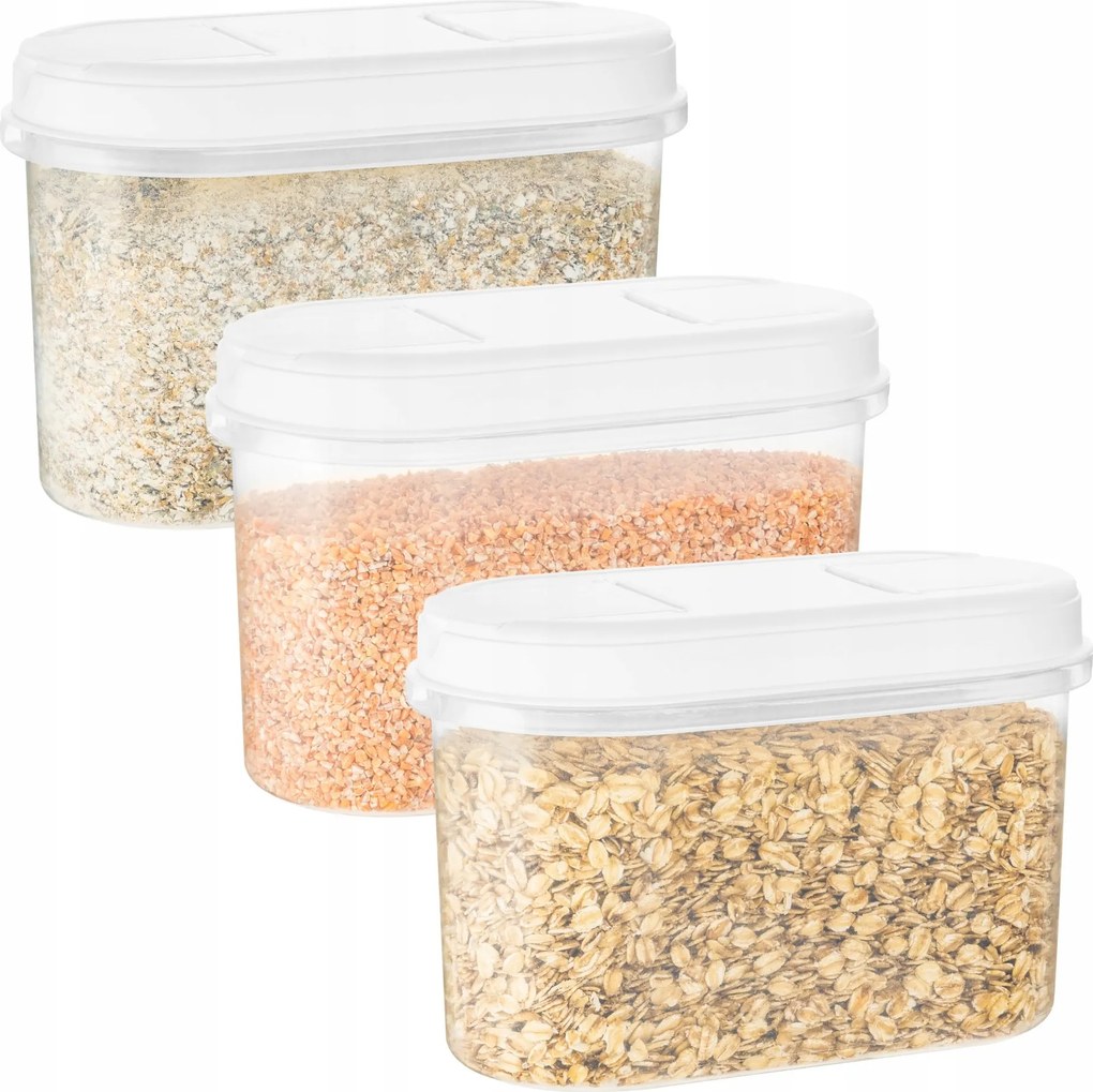 Plast Team 11250800 Margerit adagoló, fehér, 1,2 literes, 3 darabos szett