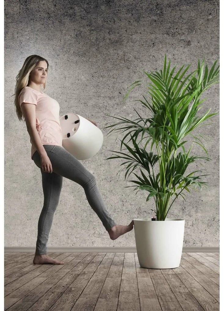 Gardenico Ella Twist 'n' Roll virágtartó, szürke, 35 cm, 35 cm
