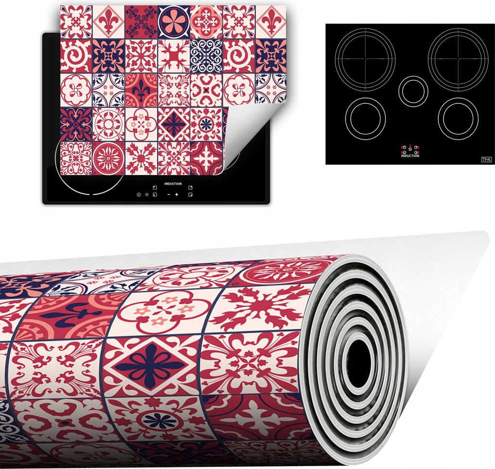 Vinyl Szőnyeg A Konyhába Több Hely 70x52 piros mozaik
