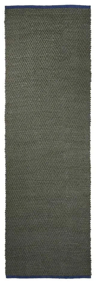 Sötétzöld juta futószőnyeg 80x245 cm Notes – Mette Ditmer Denmark