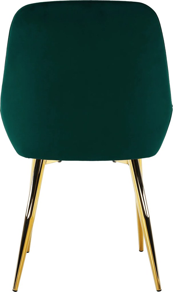 Étkezőszék, smaragd/gold króm-arany, PERLIA
